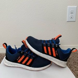 Orange Blue and Black Adidas Sneakers